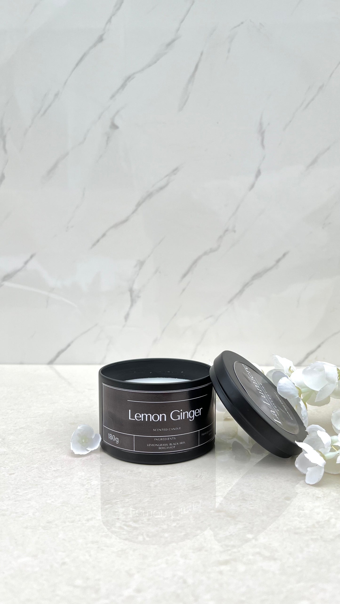 Lemon ginger small candle (180g)